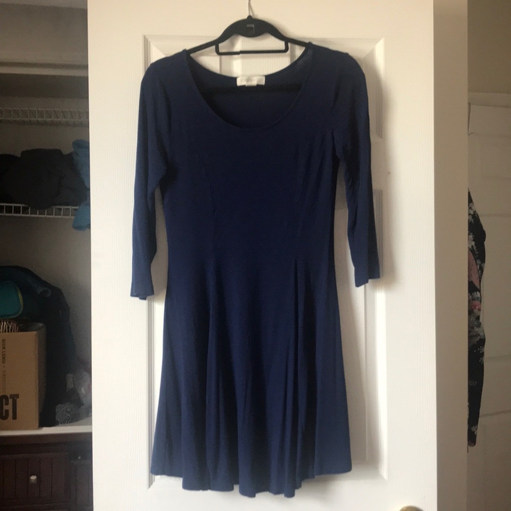 Navy blue long sleeve dress
